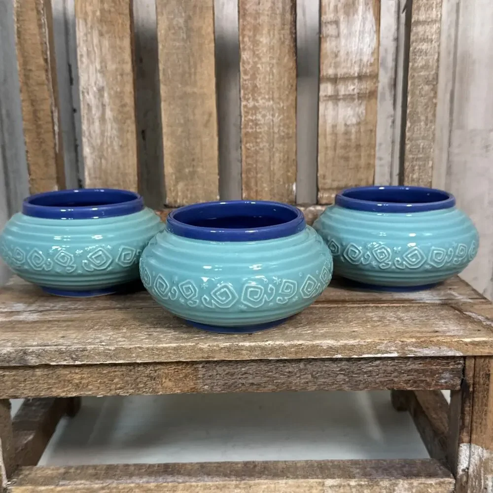Disney Parks Disneyland Set Of 3 Lantern Mini Bowls Mad Tea Party Attraction New